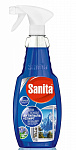 SANITA Очищающее средство для стекол 500мл с формулой антипыль + спирт